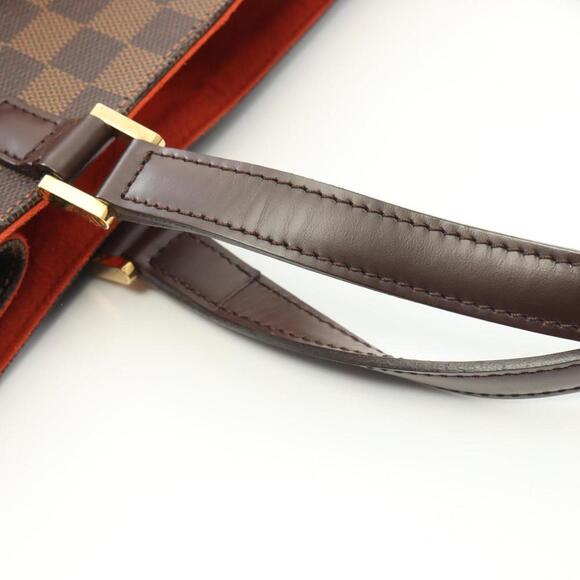LOUIS VUITTON Brown Damier Leather Tote Bag - Picture 8 of 9